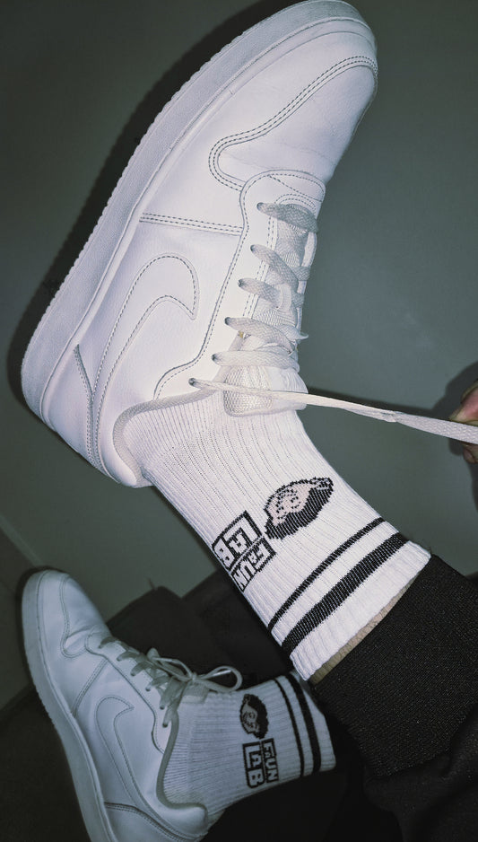 Meias listradas de cano alto Sport Faun Lab®