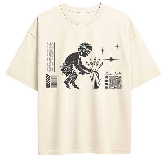Camiseta Oversized Colheita  - Faun Lab®  Off-White